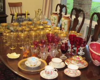 PETERSON DINING ROOM TABLE GLASSES CUPS MORE