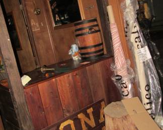 PETERSON bar setting with sign