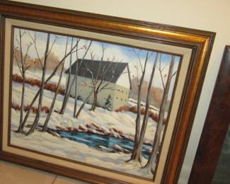 PETERSON winter scene