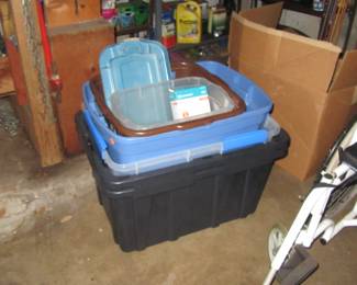 PETERSON bins and garage supplies