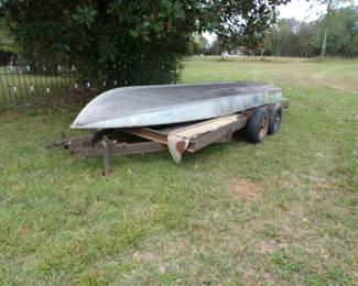 car hauler trailer & 21 ft. aluminum trailer