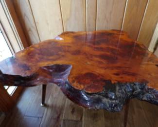 beautiful burl table