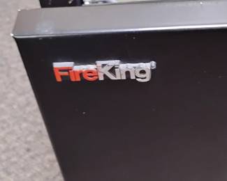 Fire King file cabinet. Lined with steel and concrete. Certified to 1700 degrees for two hours 