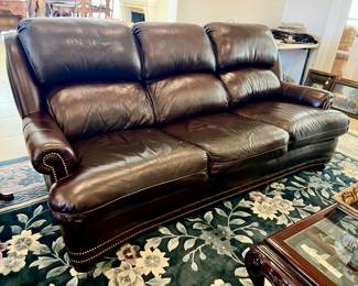 HANCOCK & MOORE LEATHER SOFA.