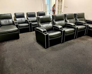 MEDIA THEATER CHAIRS LIKE-NEW.