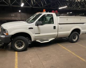 ***NOW ADDED - 2001 FORD F-250 SUPER DUTY PICK-UP TRUCK W/ ATTACHED SNOW PLOW! (DIESEL FUELED)*** 
