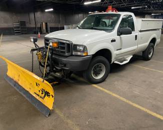 ***NOW ADDED - 2001 FORD F-250 SUPER DUTY PICK-UP TRUCK W/ ATTACHED SNOW PLOW! (DIESEL FUELED)*** 