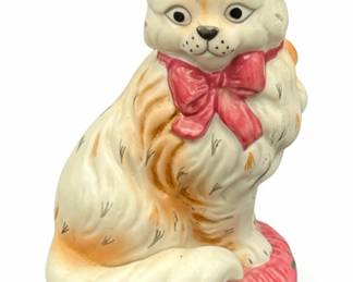 Franklin Mint 1986 "Staffordshire" Cat Figurine