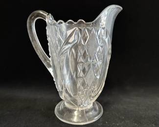EAPG Co-operative Flint 'Natalie' Pattern Glass Pitcher