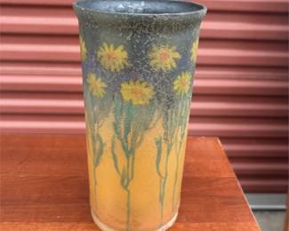 Arts & Crafts Reverse-Painted Lamp Shade