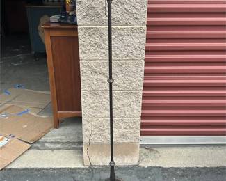 Vintage Ornate Bronze-Finish Floor Lamp