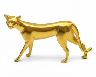 Franklin Mint 1988 Art Deco Cat Figurine