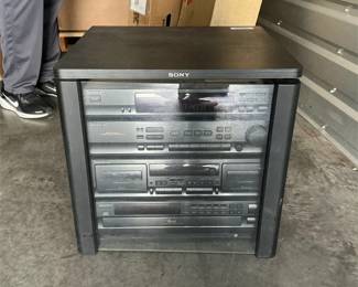 Sony SU-S5520 Audio Rack with 4-Component Hi-Fi Stereo System