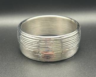 Milor Italy 14k White Gold Bangle Bracelet