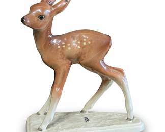 Vintage Cortendorf West Germany Porcelain Fawn Figurine