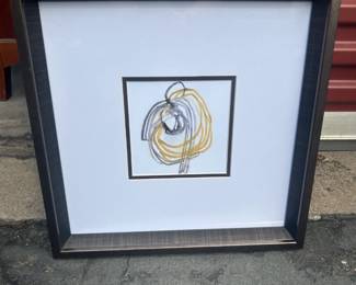June Erica Vess – “String Orbit II” Framed Print