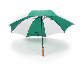 Vintage Golf Umbrella w/ Wooden Handle