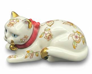 Franklin Mint 1986 "Satsuma" Cat Figurine
