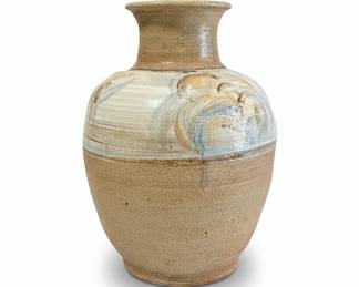 Large Hand-Thrown Studio Art Pottery Vase