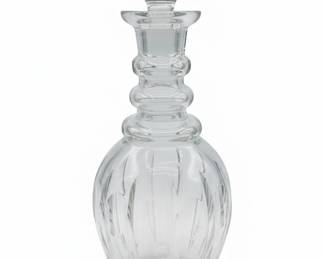EAPG 'Thumbprint' Pattern Glass Decanter