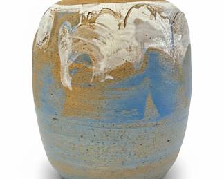 Large Hand-Thrown Studio Art Pottery Vase
