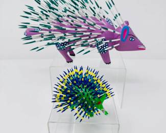 40 2OaxacanAlebrijePorcupines1SignedbyJosueOrtocha