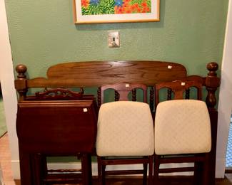 Tv trays and foldable chairs