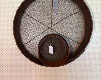Antique Bentwood Sieves