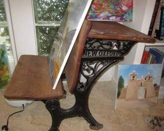 Antique School Desk