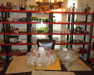 Vintage Punchbowl Sets and Glassware