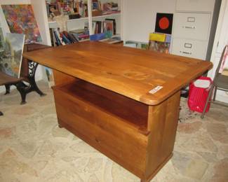 Mesquite Parson's Table-Converts to Bench