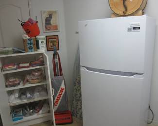 Frigidaire Refrigerator and Oreck XL9300 Commercial Vacuum
