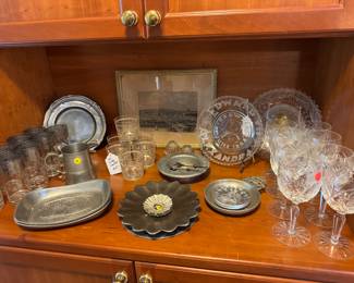 glassware and aluminum