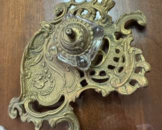 brass inkwell