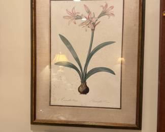 One of a pair of florals
