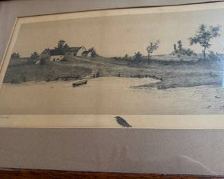 signed antique engraving