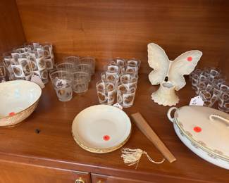 more glassware and china