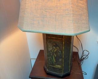 vintage tin lamp