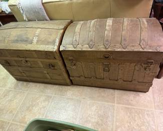 pair of antique chests