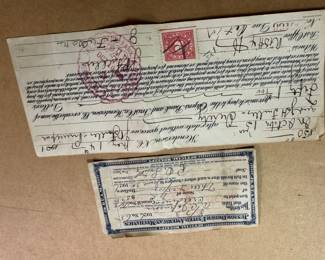 vintage receipts