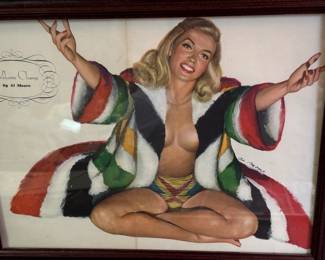 framed vintage ad