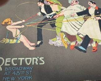 Rector's 1913 menu...Rector's was a famous Gilded Age restaurant in NYC