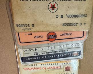 vintage gas cards
