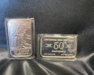 Choice of 2- Silver Bar- Chattanooga- 1986