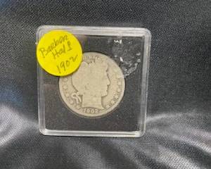 1902- Barber Half Dollar 