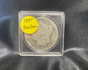 1887- Barber Dollar 