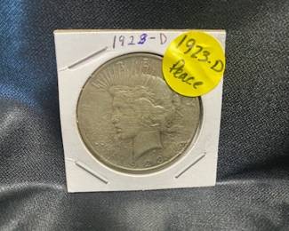 1923-D Peace Dollar 