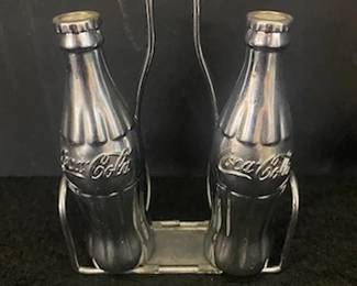 Coca Cola S & P Set w/Rack 