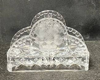 Hobfauer Byrde's Crystal Napkin Holder 