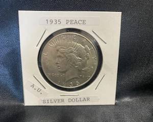 1935- Peace Silver Dollar 